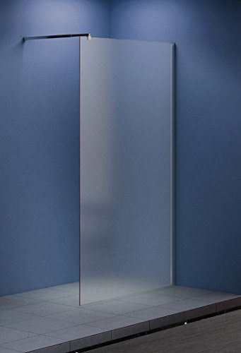 10 mm Duschtrennwand Duschwand Trennwand Duschabtrennung Walk-In Düsseldorf - Milchglas, Frost 140 x 200 cm
