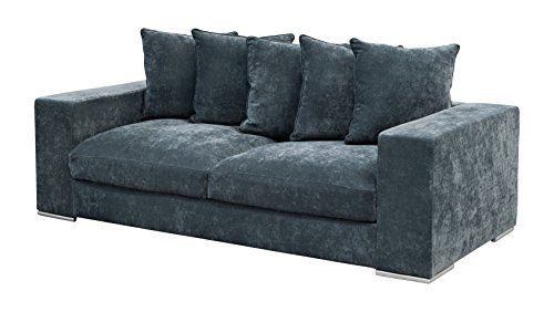 AMARIS Elements SO003.1 Sofa 3-Sitzer 224 x 106 x 65/45 cm, blaugrau