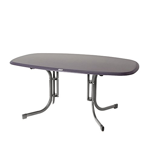 Acamp Tisch piazza, platin/puntinella, Maße: 160 x 97x 72 cm