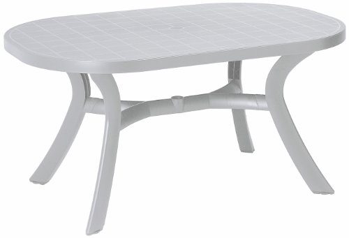 BEST 18511500 Tisch Kansas oval 145 x 95 cm, weiß
