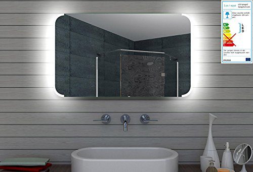 Badezimmerspiegel Wandspiegel Lichtspiegel LED Beleuchtung 80x60 cm ML80