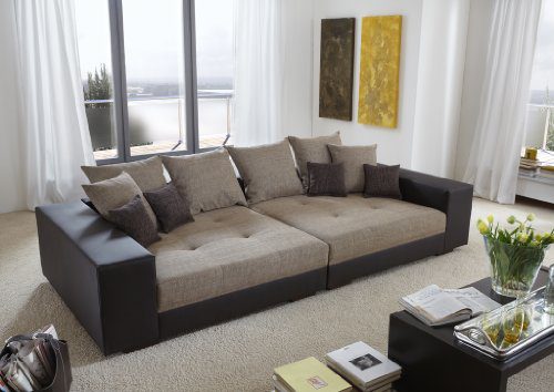 Big Sofa exclusiv - Made in Germany - Freie Farbwahl aus unserem Kunstleder Sortiment. Die stylische Doppelziernaht steht in über 100 Farben zur Verfügung. Nahezu jedes Sondermaß möglich! Sprechen Sie uns an. Info unter 05226-9845045 oder info@highlight-polstermoebel.de