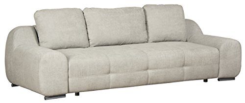 Cavadore 5158 Big Sofa Benderes, 266 x 70 x 102 cm, Kati grau-weiß