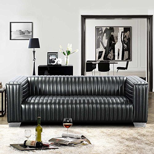 Couch in Schwarz Retro Style Pharao24