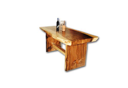 DIVERO Esstisch aus Suar Holz 200cm massiv Baumtisch