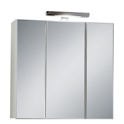 FMD Möbel 925-003 Spiegelschrank Zamora 3, 70 x 69 x 19 cm, Weiß