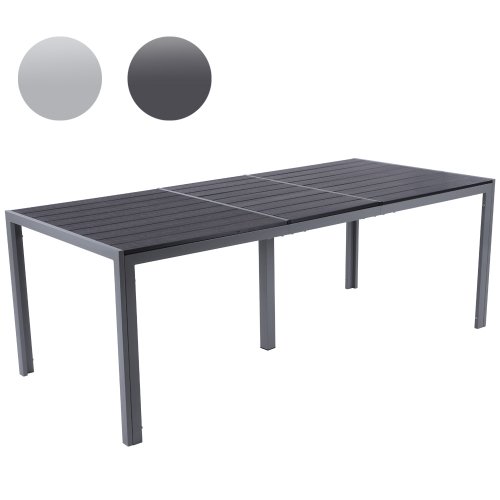 Gartentisch aus Aluminium, Witterungs- und UV-beständiger Alu Tisch für bis zu 8 Personen (Farbwahl) Gartenmöbel