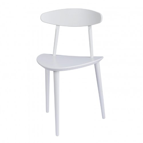 HAY J107 Stuhl, weiß lackiert