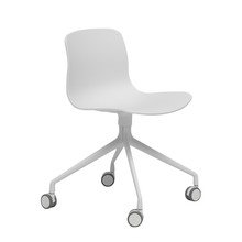 Hay - About A Chair AAC 14, Aluminium poliert weiß / weiß