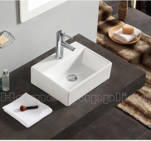 Keramik Badezimmer kleinen Platz aufgehängt/Aufsatz-Waschbecken + Ablaufgarnitur + Flaschensiphon