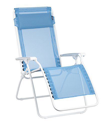 Lafuma LFM4007-7661 Relax-Liegestuhl, klappbar und verstellbar, R-Clip, blau