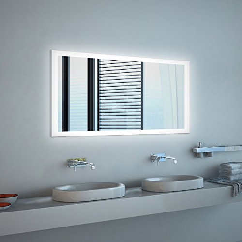 Noemi - LED Badspiegel mit Beleuchtung - (B) 120 cm x (H) 70 cm
