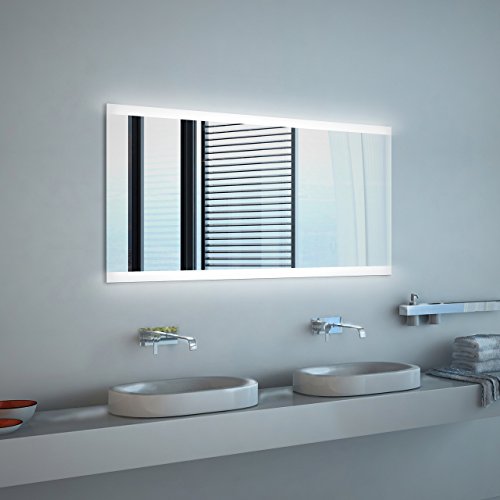 Noemi - NEON Badspiegel mit Beleuchtung - (B) 160 cm x (H) 70 cm