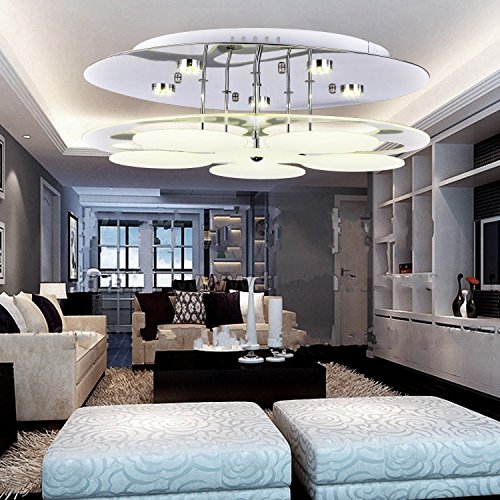 OOFAY LIGHT® einfache und graziöse Kristallleuchte 5 Stücke-Kristall-Deckenlampe für Wohnzimmer Kristall-Deckenlampe für Schlafzimmer