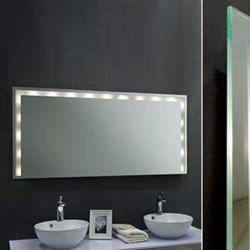 Oramics beleuchteter Badspiegel - Extra Breite - LED-Beleuchtung - Modell "Kallistos" - 120x70 cm
