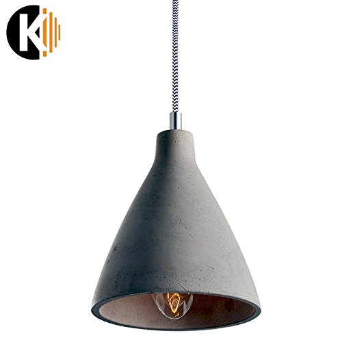 PREMIUM ZEMENT DESIGN "HANG-19a" Deckenlampe Pendelleuchte Pendellampe in Zement Grau, 1x E27 maximal 60 W ohne Leuchmittel