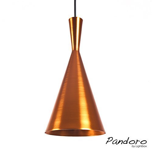 Pandoro Pendelleuchte im modernen Design, 1x E27 max. 40W, Metall (Kupfer / Kupfer)