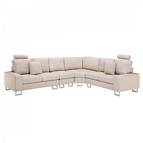 Sofa / Couch Beige - Designer / Polstersofa Stockholm