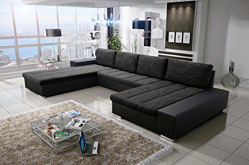 Sofa Couchgarnitur Couch Sofagarnitur VERONA 3 U Polstergarnitur Polsterecke Wohnlandschaft mit Schlaffunktion