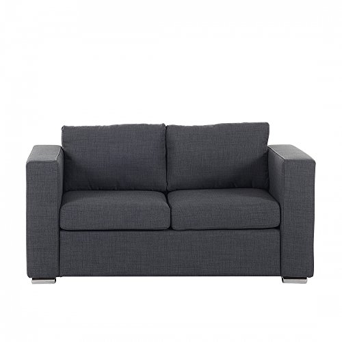 Sofa Dunkelgrau - Couch - 2-er Sofa - Zweisitzer - Stoffsofa - HELSINKI