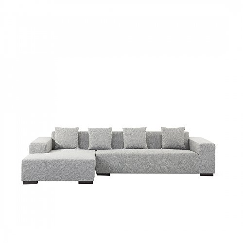Sofa grau - Couch - Ecksofa R - Sofalandschaft - Sofagarnitur - Stoffsofa - LUNGO