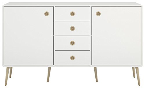 Steens Furniture Soft Line 030/50 Anrichte, Holz, weiß, 40 x 153 x 89 cm