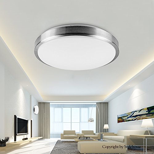 Stylehome®LED Deckenlampe Deckenleuchte Küchenlampe Wandlampe Schlafzimmer Wohnzimmer Alu-Rahmen Diele Keller X001-12W-Warmweiss