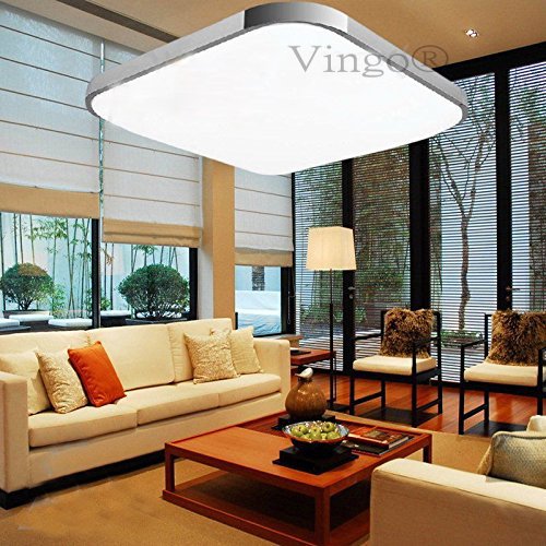 VINGO® LED Deckenleuchte 2880 Lumen,36W, warmweiß, 3500K, 120° Abstrahlwinkel, LED Deckenlampe Wohnzimmer
