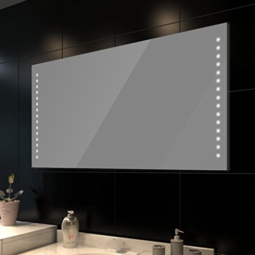 vidaXL Badspiegel Lichtspiegel LED Spiegel Wandspiegel 100x60cm