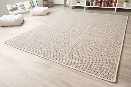Designer Teppich Modern Friesland Sisal Optik in Bunt, Größe: 200x240 cm