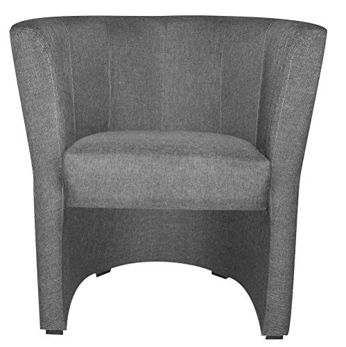 TOP Sessel Clubsessel Loungesessel Cocktailsessel Sawanna Hellgrau W042 33