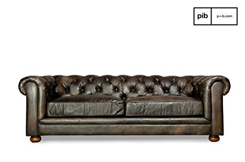 Sofa Dark Chesterfield vintage