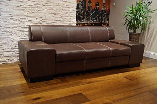 Echtleder 2,5 Sitzer Sofa "London" Breite 220cm Ledersofa Echt Leder Couch große Farbauswahl !!!