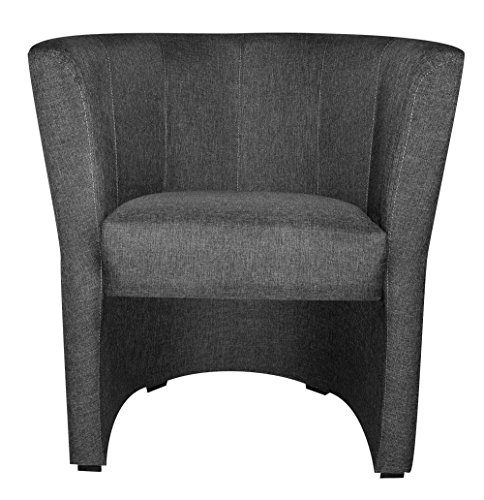 TOP Sessel Clubsessel Loungesessel Cocktailsessel Sawanna Grau W042 34 FORTISLINE