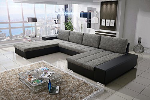 Sofa Couchgarnitur Couch Sofagarnitur VERONA 6 U Polstergarnitur Polsterecke Wohnlandschaft mit Schlaffunktion