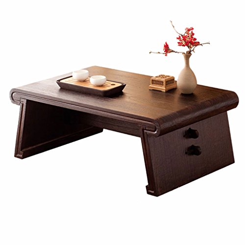 Massivholz Couchtisch japanische rechteckige Couchtisch Retro-Erker Tisch Tatami Tisch Zen Schreibtisch antike Teetisch…