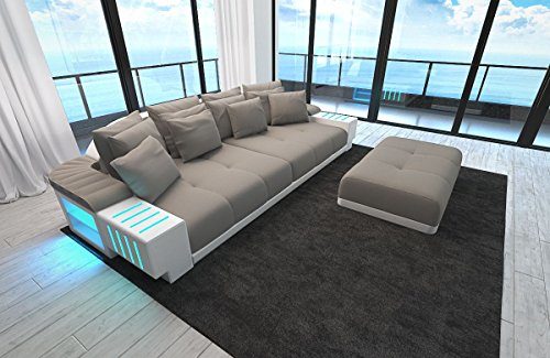 Sofa Bellagio als Modernes Bigsofa mit LED Licht