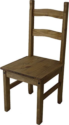 Holzstuhl Classico Brasil Weiss - Esszimmerstuhl Klassik Pinie Massivholz Echtholz - Variante & Farbe wählbar - Stuhl…