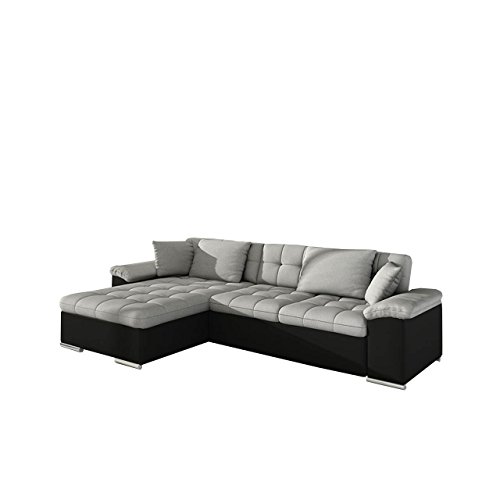 Mirjan24 Ecksofa Diana, Eckcouch mit Bettkasten und Schlaffunktion, Elegante Couch, Polsterecke Farbauswahl…