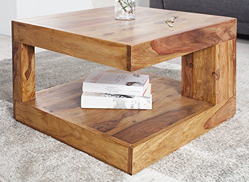 DuNord Design Couchtisch Sofatisch GOA 60cm Palisander Massiv Holz Tisch Sheesham Natur