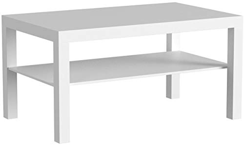 Ikea Lack Couchtisch in weiß (90x55cm), Plastik, 90x26x45